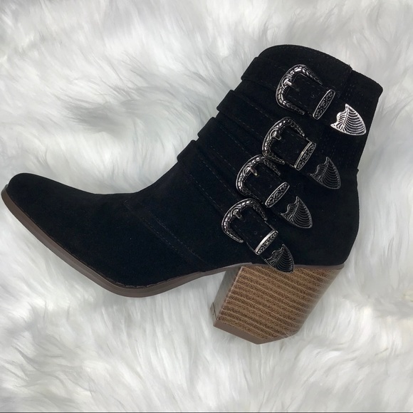 💥LAST PAIR SIZE 8💥 VEGAN Western Ankle Boot - Picture 5 of 8